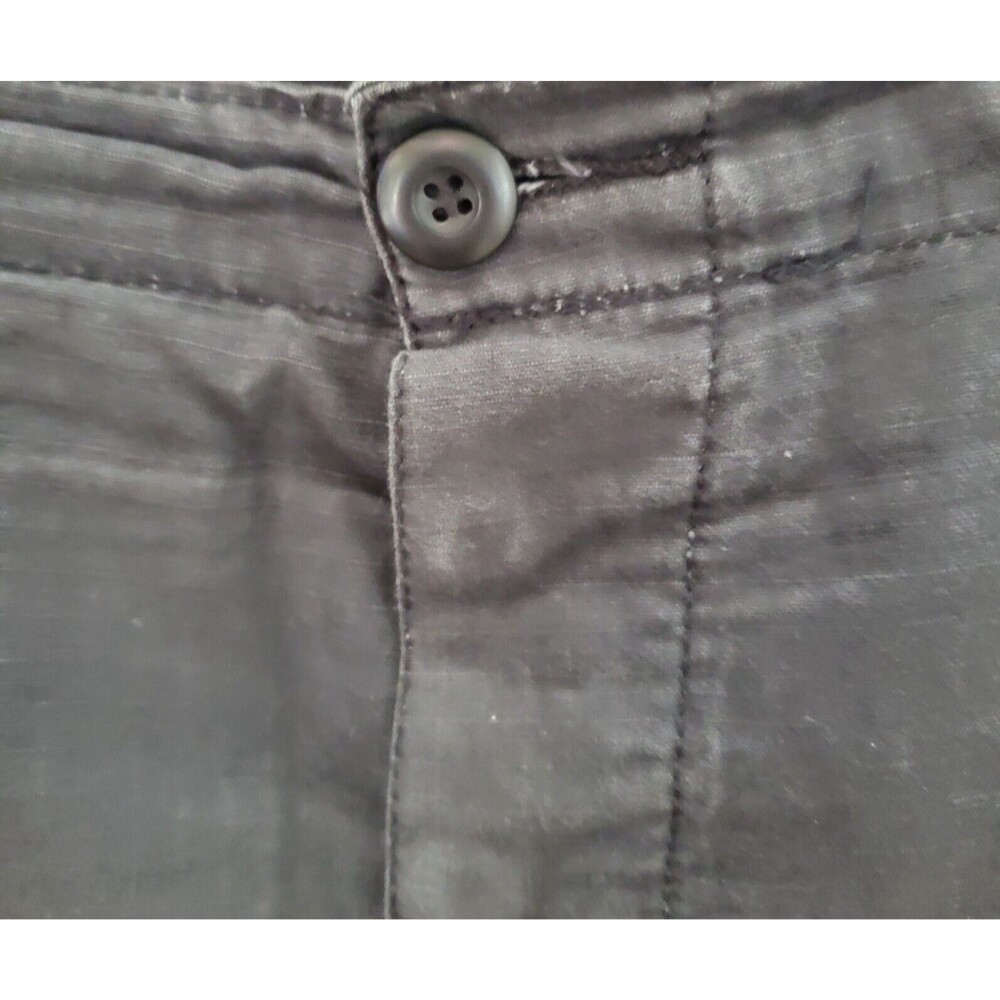 Mens Black Cargo Shorts Size Medium Overload 6 Pocket Outdoor Hiking Utility M - Picture 2 of 6